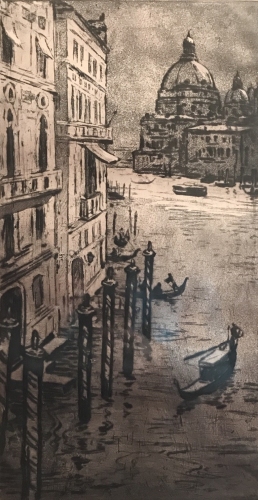 Венеция 20-35 см., бумага, гравюра 1965 год