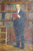 Портрет Ленина 190-130 см. холст, масло 1966г  