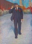 Ленин на Красной площади 200-130 холст, масло