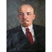 В.И.Ленин портрет 118-89 холст, масло