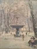 Зимний фонтан 1949. Холст, масло