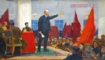 Выступление Ленина 122-198 холст, масло 1968г.