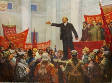 Выступление Ленина 119-159 см. холст масло 1970е 