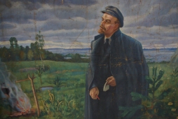 Портрет В.И. Ленина  210-300 см. холст масло 