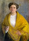 Автопортрет 1913. Холст, масло.