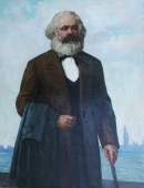  Портрет К.Маркса 168-129 см., холст, масло 1967г  