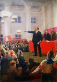  Выступление Ленина 140-200 см. холст масло 1977г 