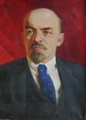 Портрет  Ленина 150-109 см., холст, масло 1969г