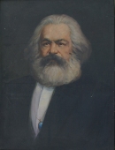 Портрет Карла Маркса  80-60 см. холст масло  