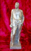 Скульптура Горький , материал метал, высота 29 см., ширина 7 см., длина 8 см. 1975 г.