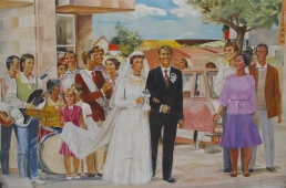 Жених и невеста 130-200 холст, масло