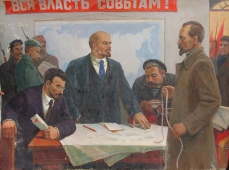Ленин беседует с Дзержинским 170-230 холст, масло