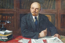 Ленин в кабинете 99-148 см. холст масло 