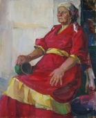 Женский портрет 114-88 см. холст, масло 1960е 