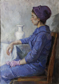 Ковтуненко  Портрет 90-64 см. холст, масло 1960 год