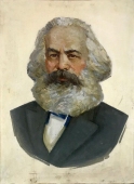 Карл Маркс 80-59 см., холст, масло