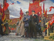 На Красной площади 143-190 холст, масло 1985г.