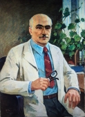 Портрет  Вольфковича 110-80 см. холст масло 1984г 