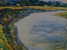 Котлован  36-48 см.картон акварель  