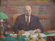 Ленин в кабинете 120-160 холст, масло