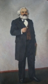 Портрет К.Маркса 200-120 см. холст масло 