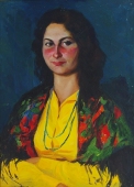 Портрет 75-55 см., холст, масло 1960-е 