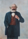 Портрет К. Маркса 170-120 см., холст, масло 1975 год