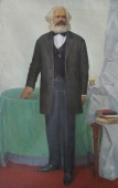 Портрет К.Маркса 200-130 см. холст масло 