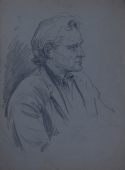 Портрет  мужчины 39-28 см. бумага карандаш 