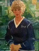 Портрет Ангелы Шуман 1983. Холст, масло
