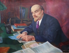 Портрет Ленина 113-150 см., холст, масло 1968 год