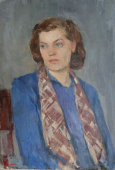Портрет 71-46,5 см., холст, масло 1961 год