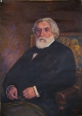Портрет мужчины 88-65 см. холст масло 1970 г. 