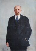Портрет Ленина 170-120 см., холст, масло 1975 год