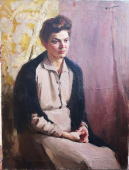 Троянский А.А. Портрет 100-75 см. холст, масло  1960 год