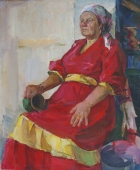 Портрет женщины  114-88 см. холст, масло 1970е 