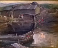 Северный пейзаж 1902-1903. Холст, масло.