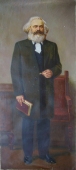  Портрет К. Маркса 178-80 см. холст, масло 1970е 