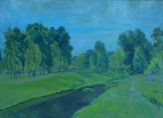 Весенний пейзаж 55-76 см. холст, масло 2003г 