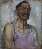 Портрет 57-49 см., холст, масло 1970е 