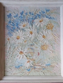 Смирнов А. Ваза с цветами 60-50 см., холст, масло 1993 год 