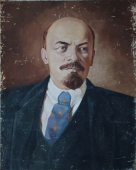 Портрет В.И. Ленина  94-74 см. холст масло 1970е 