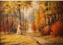 Осенний пейзаж 70-50 холст, масло 1981г.