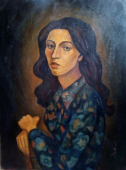 Лашкив А.М. Портрет работницы Курницкой 80-60 см., холст, масло 
