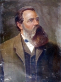 Портрет Фридриха Энгельса 100-75 см., холст, масло