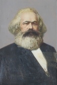 Портрет К. Маркса 150-100 см. холст, масло 1970е  