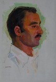 Мужской портрет 50-35 см. холст, масло 1970е 