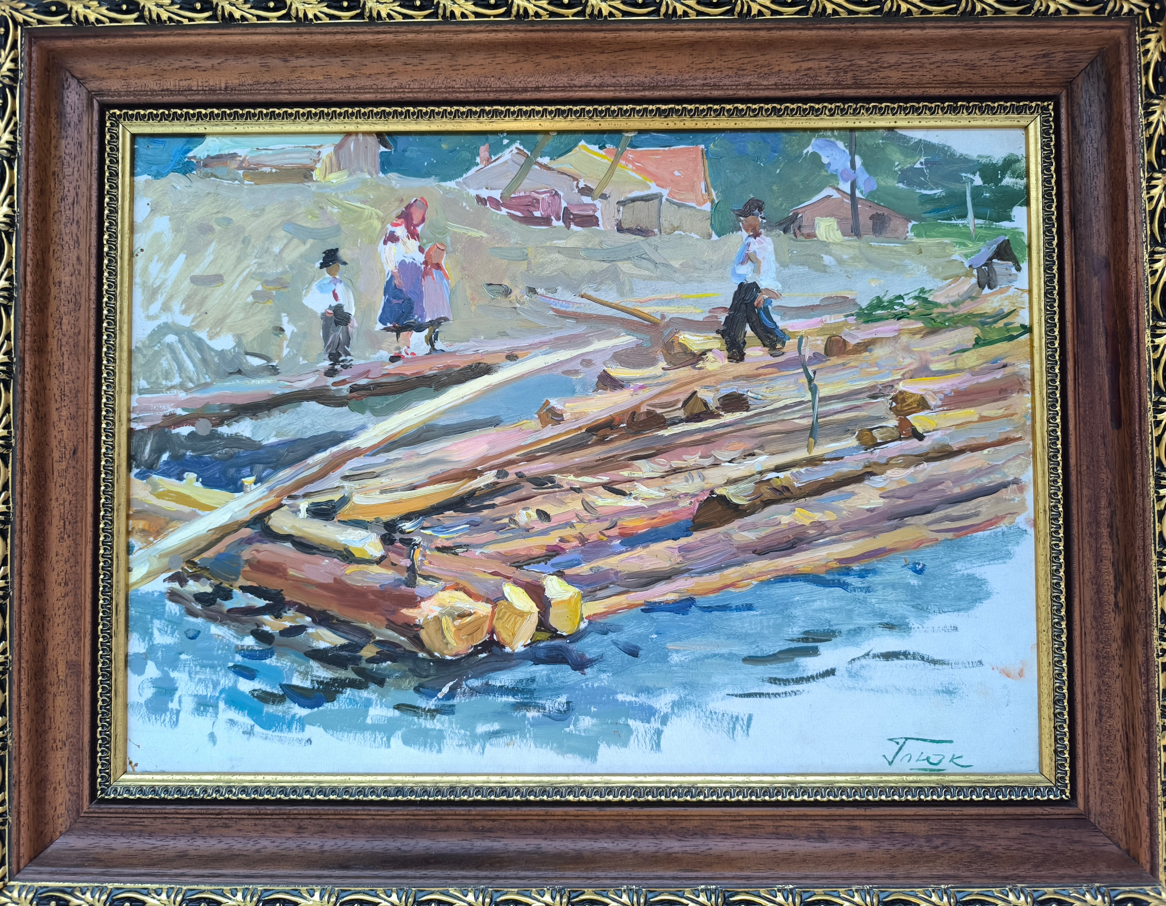 Бокараши 38-51 см., картон, масло 1940 год  - 1