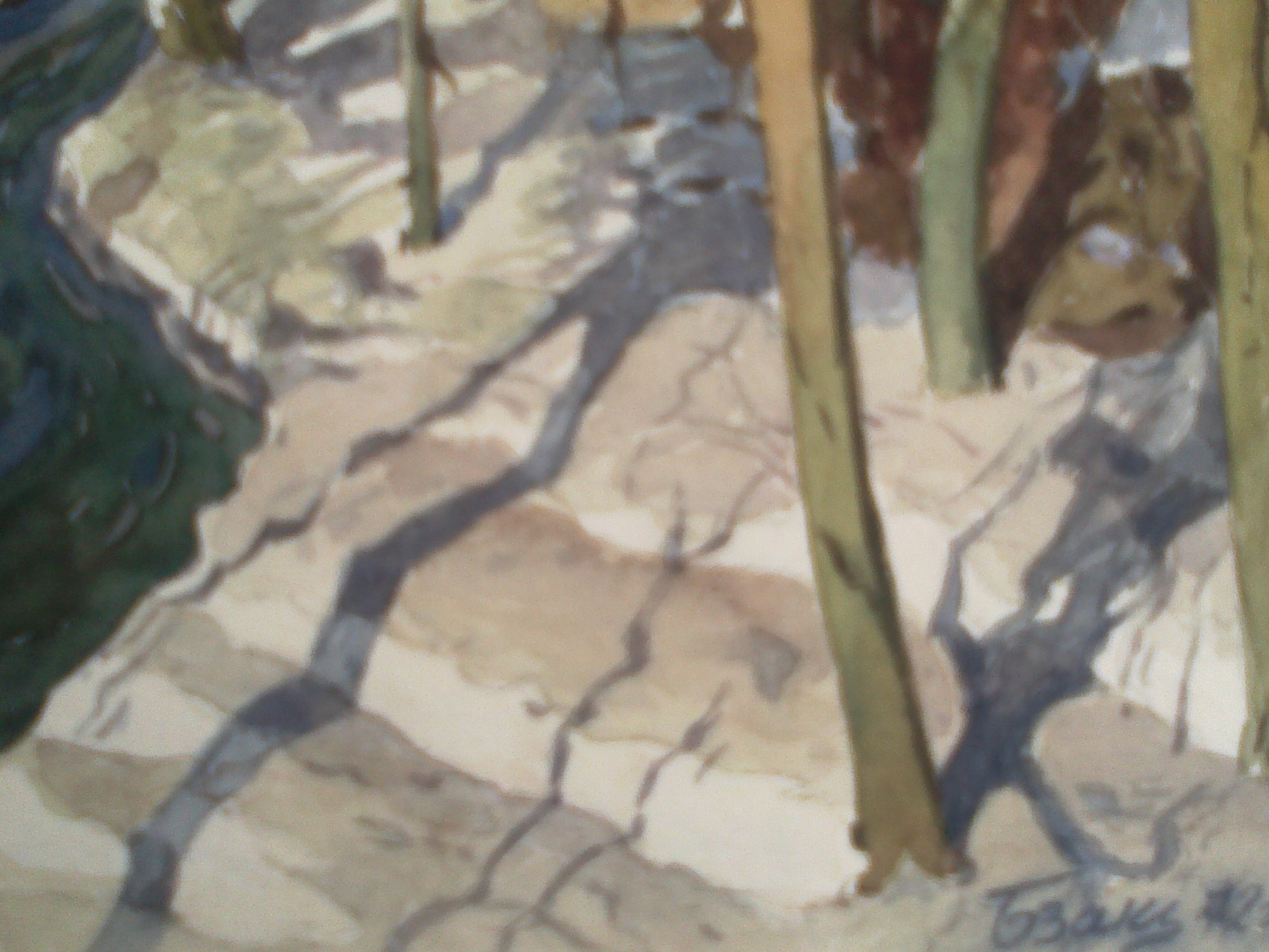 Лесной ручей 19-28 см., бумага. акварель, 1972 год  - 4