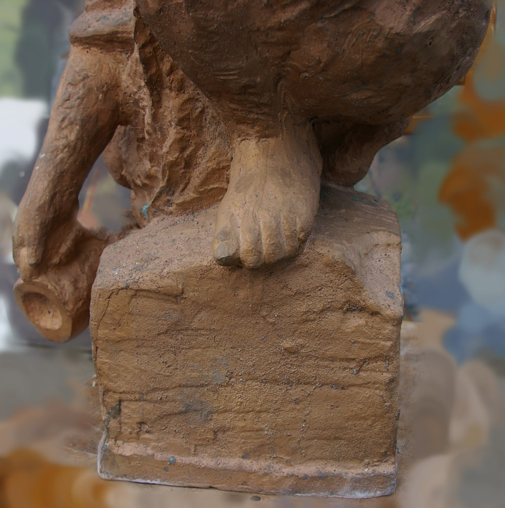 Скульптура  Девушка с кувшином, материал бронза, высота 73 см., ширина 40 см., длинна 40 см.  - 4